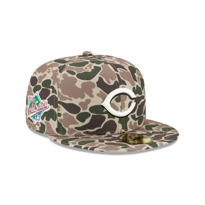 Sapca New Era Cincinnati Reds MLB Duck Camo 59FIFTY Fitted - Verzi